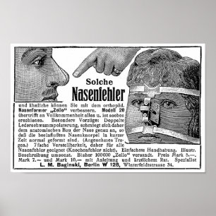 Personalised Vintage Nasal Adjustment Print