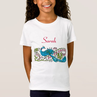 Personalised Vintage Peacock T-Shirt