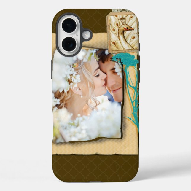 Personalised Vintage Photo Collage Case-Mate iPhone Case (Back)