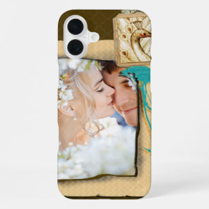 Personalised Vintage Photo Collage iPhone 16 Plus Case