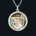 Personalised Vintage Photo Collage Silver Plated Necklace<br><div class="desc">Personalised Vintage Photo Collage</div>