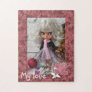 Personalised, vintage photo frame jigsaw puzzle