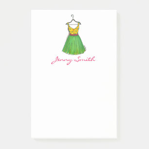 Personalised Vintage Prom Dress Fashion Post Its Post-it Notes