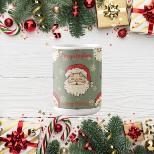 Personalised Vintage Santa Claus Coffee Mug