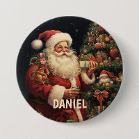 Personalised Vintage Santa Name
