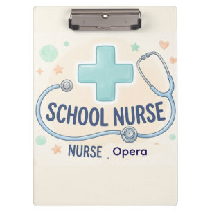 Personalised Vintage School Nurse Sign Clipboard