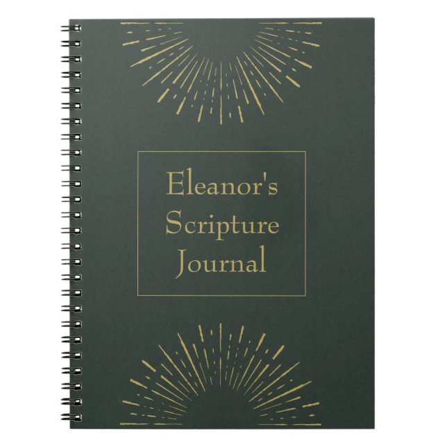 Personalised Vintage Scripture Journal (Front)
