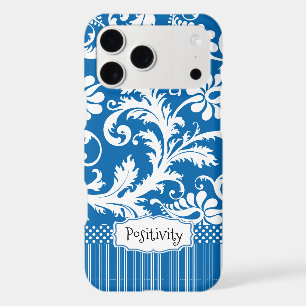 Personalised Vintage Sea Blue Damask and Stripe