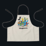Personalised Vintage Sesame Street Pals Apron<br><div class="desc">This vintage graphic features all your favourite Sesame Street characters hanging out together.   Personalise by adding your child's name!  © 2022 Sesame Workshop. www.sesamestreet.org</div>