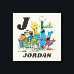 Personalised Vintage Sesame Street Pals Canvas Print<br><div class="desc">This vintage graphic features all your favourite Sesame Street characters hanging out together.   Personalise by adding your child's name!  © 2023 Sesame Workshop. www.sesamestreet.org</div>