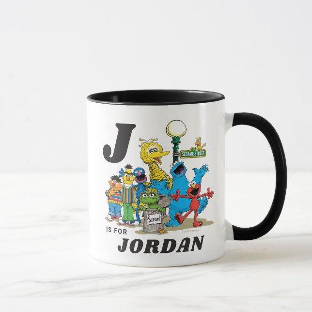 Personalised Vintage Sesame Street Pals Mug (Right)