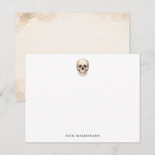 Personalised Vintage Skull Gothic Card