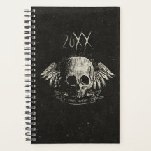 Personalised Vintage Skull with Wings Small 2024