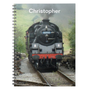 Personalised Vintage Steam Train Notebook