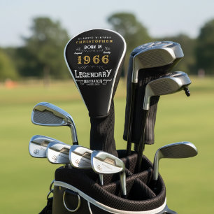 Personalised Vintage Style 1966 60th Birthday Golf Head Cover