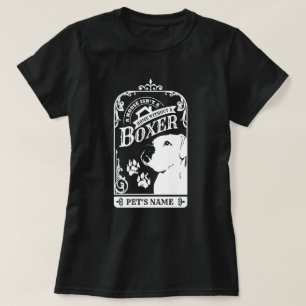 Personalised Vintage Style Boxer T-Shirt