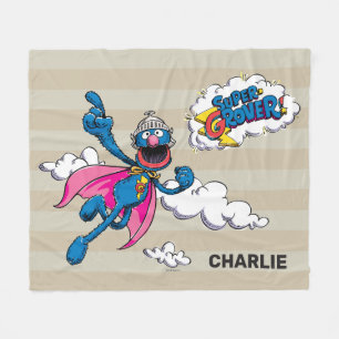 Personalised Vintage Super Grover Fleece Blanket