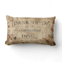 Personalised Vintage Thanksgiving Farmhouse Throw