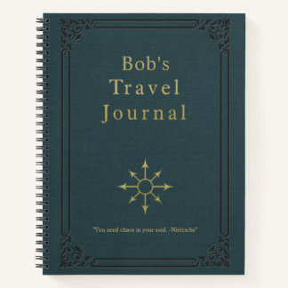 Personalised Vintage Travel Journal