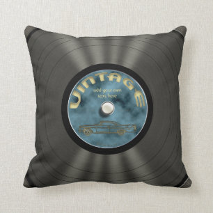 Personalised Vintage Vinyl Record Cushion
