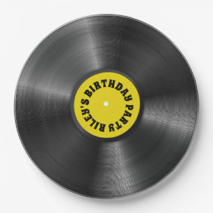 Personalised Vinyl Album Record   Paper Plate