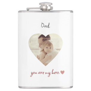 Personalised Vinyl Wrapped Flask for Father's Day