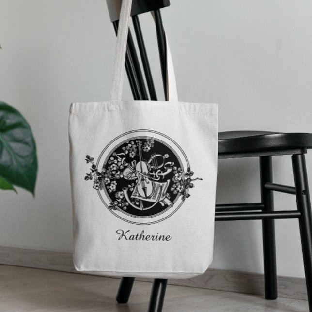 Personalised violin tote bag (Creator Uploaded)