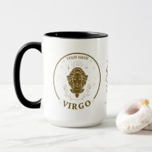 Personalised Virgo Zodiac 15 oz Coffee Mug