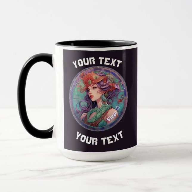 Personalised Virgo Zodiac  Mug (Left)