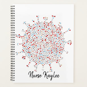 Personalised Virus Germs Art Graphic Design Planner