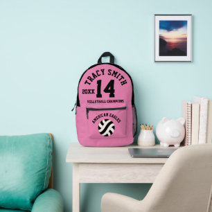 Personalised Volleyball Backpack name team number