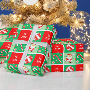 Personalised Volleyball Christmas Wrapping Paper