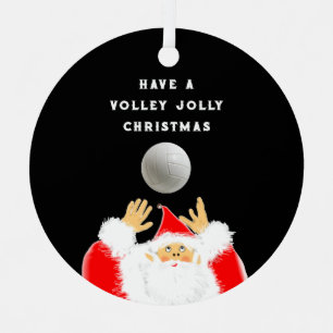 Personalised Volleyball Collectable Metal Tree Decoration