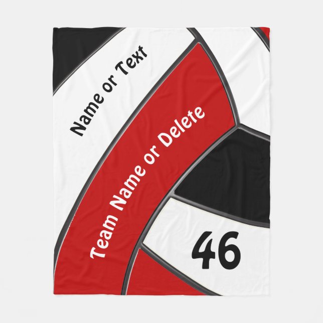 Personalised Volleyball Fleece Blankets (Front)