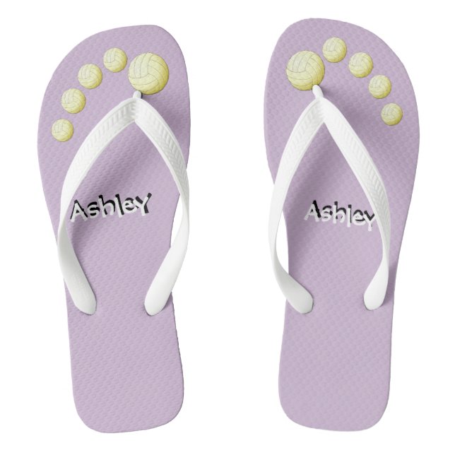 Personalised Volleyball Flip Flops (Footbed)