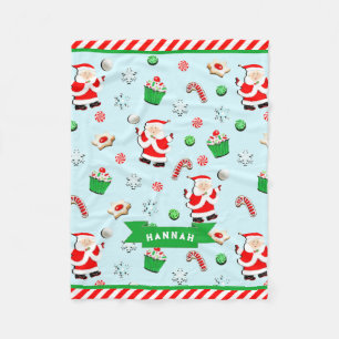 Personalised Volleyball Gift Fleece Blanket