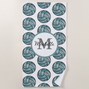 Personalised Volleyball,Gift For Volleyball Player Beach Towel