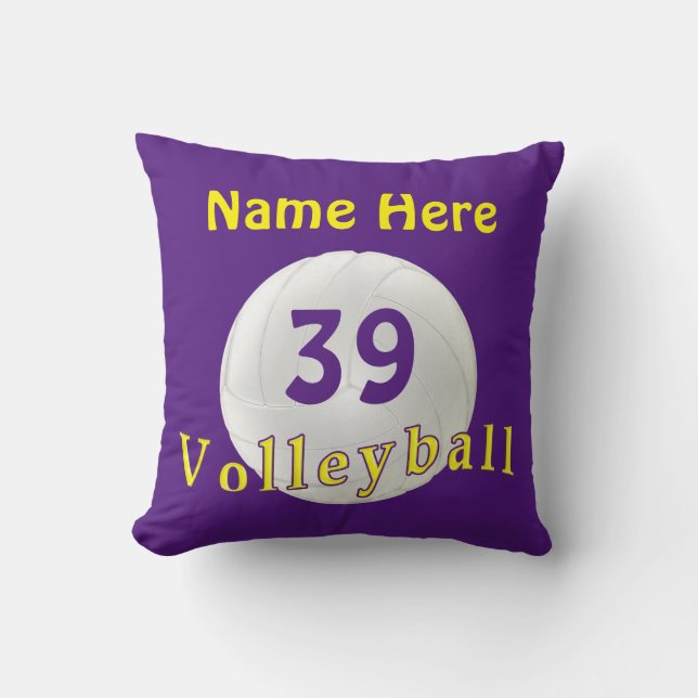 Personalised Volleyball Gifts, Volleyball Pillow (Front)