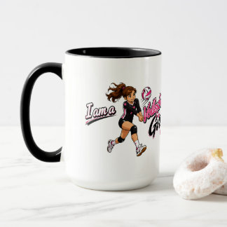 Personalised Volleyball Girl Mug