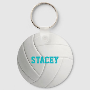 Personalised Volleyball Key Ring