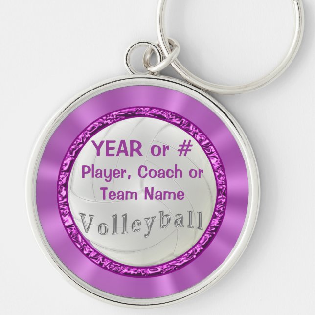 Personalised Volleyball Keychains Team and Coaches (Front)