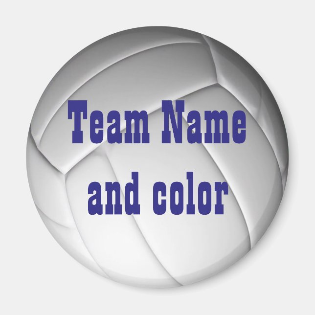Personalised Volleyball Magnet (Front)