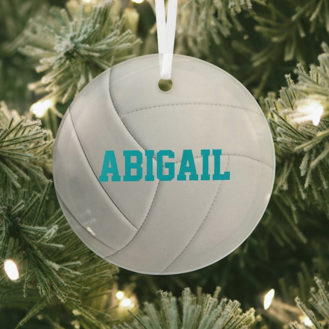 Personalised Volleyball Ornament (Insitu)