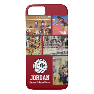 Personalised Volleyball Photo College Name Team # iPhone 8/7 Case