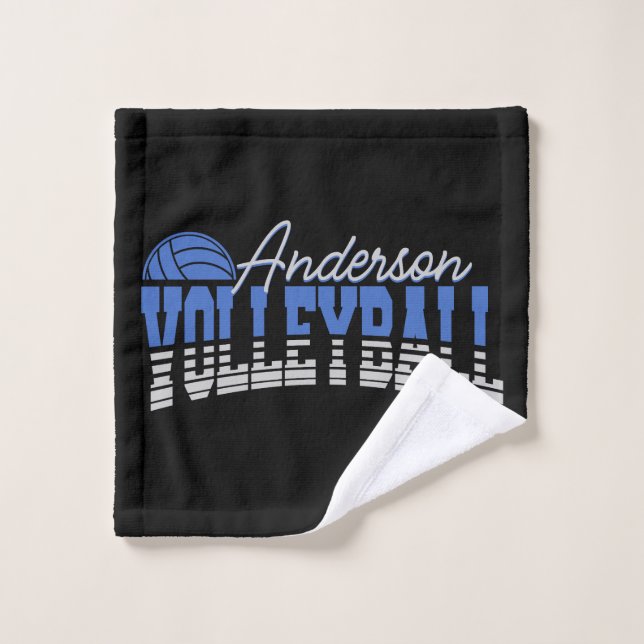 Personalised Volleyball Player ADD NAME Team Champ Bath Towel Set (Wash Cloth)