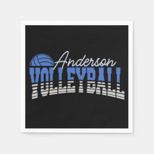 Personalised Volleyball Player ADD NAME Team Champ Napkin
