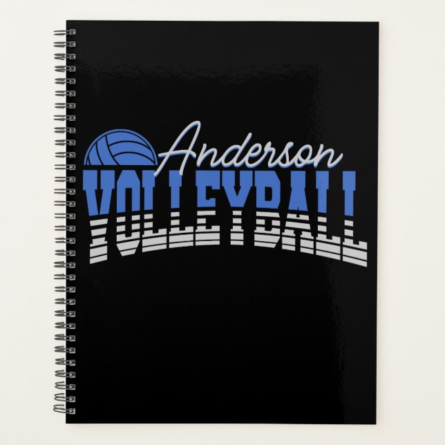 Personalised Volleyball Player ADD NAME Team Champ Planner (Front)