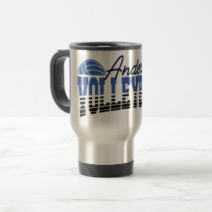 Personalised Volleyball Player ADD NAME Team Champ Travel Mug