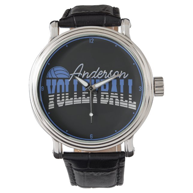 Personalised Volleyball Player ADD NAME Team Champ Watch (Front)