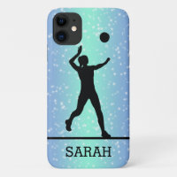 Personalised Volleyball Player Girl Sparkle